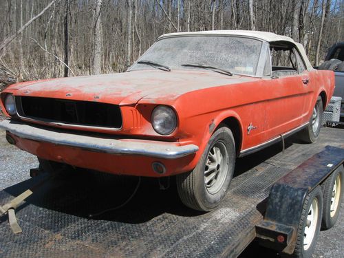 1964 1/2 mustang d code 289 4 speed convertible rally pack barn find