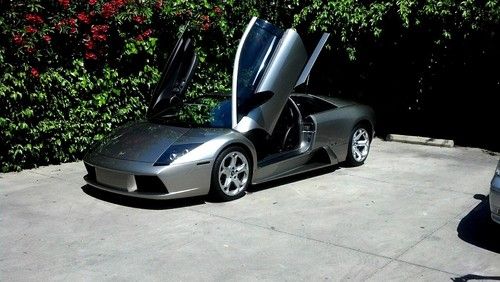 2004 lamborghini murcielago e-gear grigio antares with loc stage 2 exhaust