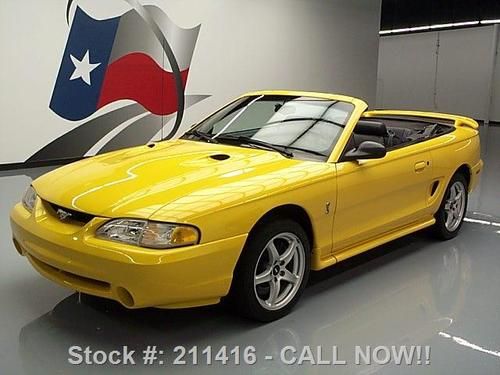 1998 ford mustang cobra svt convertible leather 66k mi texas direct auto