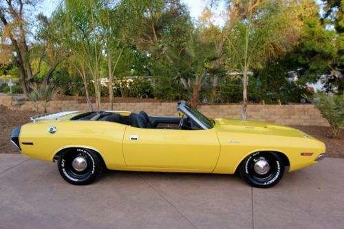 1970 dodge challenger rt convertible real deall 383 match # california car