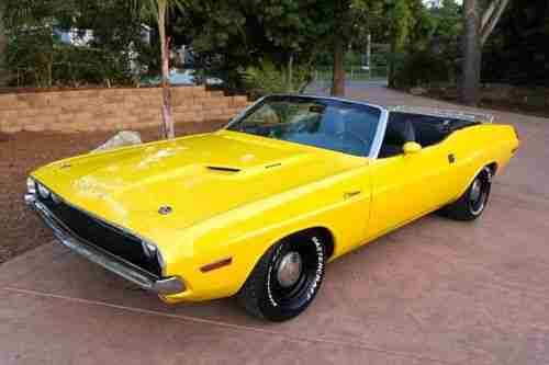 1970 Dodge Challenger RT Convertible Real deall 383 Match # California car, image 2