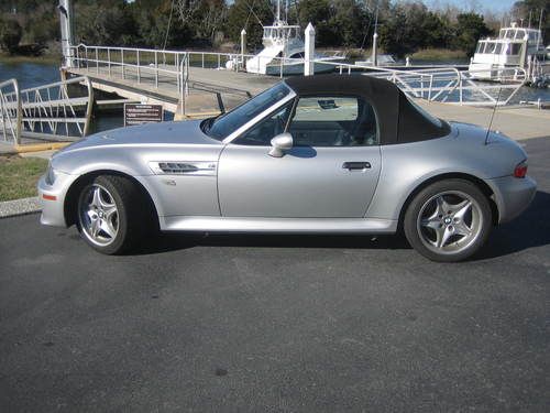 2000 bmw m roadster, silver, convertible, original owner, low miles, garaged