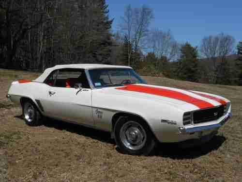 1969 CAMARO RS/SS Z11 PACE CAR CONVERTIBLE 350 4 SPEED, image 8