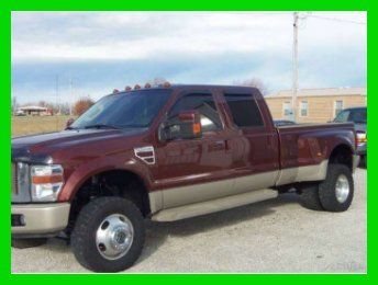 2008 ford f-350 super duty king ranch crew cab dually 4x4 backup camera dvd tv