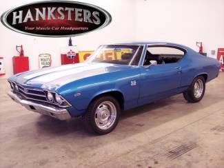 1969 blue chevrolet chevelle 396ci bbc muncie 4-speed manual "hanksters"!