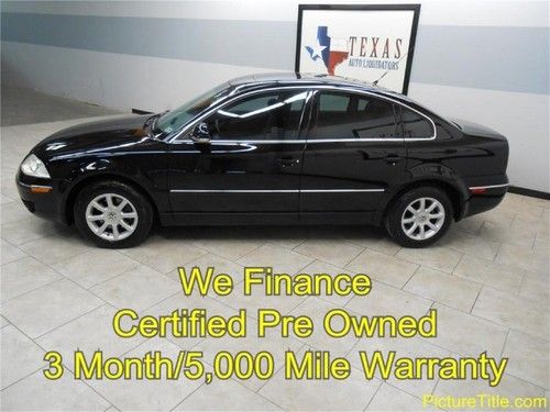 04 passat gls tdi diesel leather sunroof heated seats keyless 1 texas owner