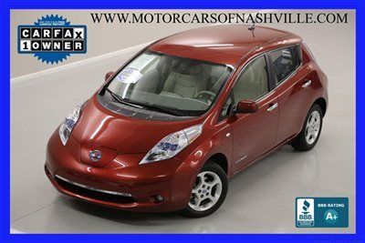 7-days *no reserve* '11 leaf sl 100% electric car nav back-up warranty carfax