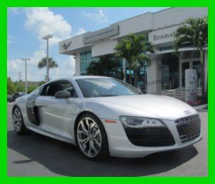 11 ice silver 5.2l v-10 quattro awd r-8 coupe *carbon fiber sigma side blades*fl