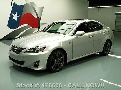 2012 lexus is 250 f sport sunroof paddle shifters 7k mi texas direct auto