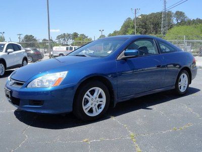 Ex w/leather 2.4l coupe sunroof automatic clean car fax blue / black