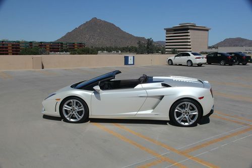 Gallardo lp 560-4 spyder rare white on brown exhaust k40 mint 3m clear bra