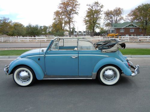 1962 volkswagon vw convertible ragtop beetle karman colorado car