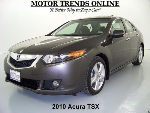 Tech pkg navigation rearcam sunroof leather htd mem seats 2010 acura tsx 46k