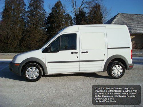 2010 ford transit cargo van 1 owner fleet maintained 25 mpg carfax a/c auto 4cyl