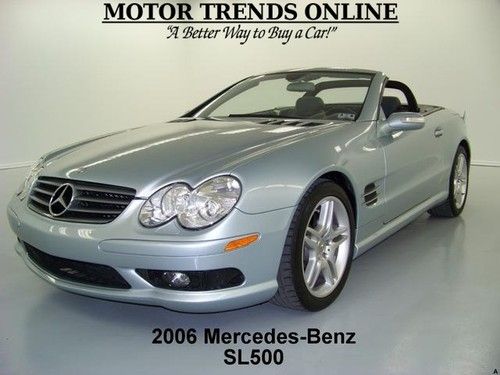 Hardtop convertible navigation amg wheels htd mem seats 2006 mercedes sl500 26k