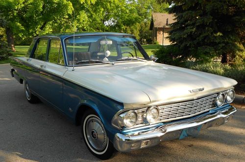 1962 ford fairlane sedan original 260 v-8 restored sharp no reserve look