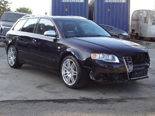 2008 audi s4 avant wgn salvage repairable rebuilder fixer only 82k miles runs!!!