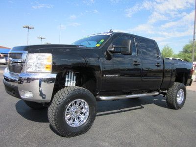 2008 CHEVROLET SILVERADO CHEVY 2500HD CREW CAB DURAMAX DIESEL 4X4 LIFTED TRUCK!, image 2