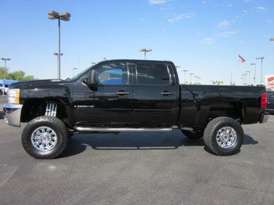 2008 CHEVROLET SILVERADO CHEVY 2500HD CREW CAB DURAMAX DIESEL 4X4 LIFTED TRUCK!, image 3