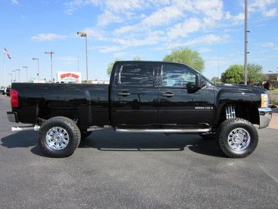 2008 CHEVROLET SILVERADO CHEVY 2500HD CREW CAB DURAMAX DIESEL 4X4 LIFTED TRUCK!, image 4