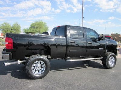 2008 CHEVROLET SILVERADO CHEVY 2500HD CREW CAB DURAMAX DIESEL 4X4 LIFTED TRUCK!, image 6