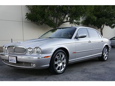 2005 jaguar xj8 l silver v8 leather automatic chrome wheels extra clean