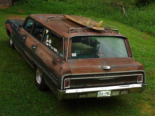 64 chevrolet bel air station wagon,rat rod,