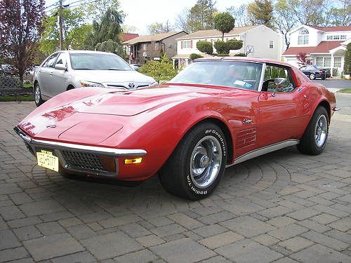 1972 corvette lt-1 air conditioning orig 87k miles p/w leather  #'s match 1 /216