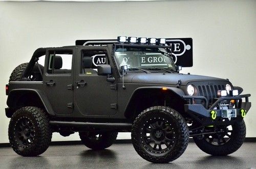 2013 jeep wrangler unlimited kevlar ed 4x4 leather navigation lift kit loaded