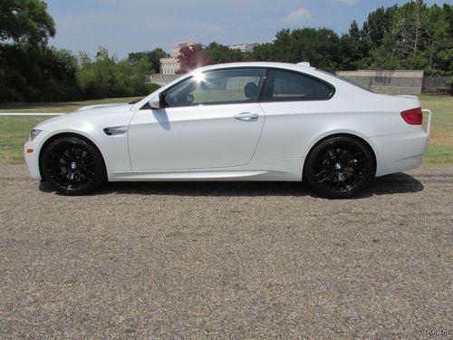 2013 bmw m3 cpe frozen white ed comp &amp; prem pckg 230 miles nav roof flawless