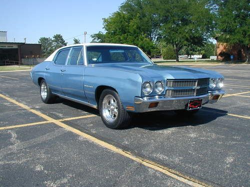 1970 Chevelle clean 4-door sleeper with carbed LSx engine 9