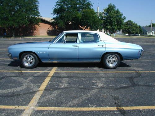 1970 Chevelle clean 4-door sleeper with carbed LSx engine 9