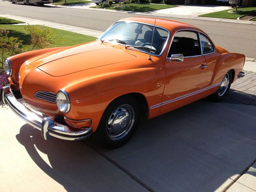 1973 karman ghia coupe orange fresh restoration