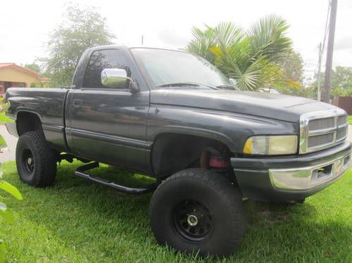 1997 DODGE RAM PICKUP TRUCK FOR SALE. CHARCOAL GREY 110,900 MILES, image 2