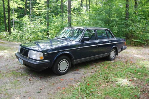240dl dark blue volvo sedan, five speed never driven in winter...