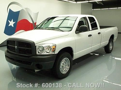 2007 dodge ram quad 4x4 4.7l v8 long bed 6-pass 67k mi texas direct auto