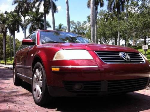 Vw 2002 passat gls wagon burgundy - 96k