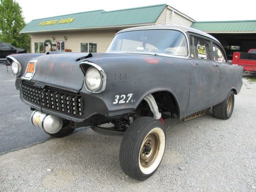 1957 chevy 2 door post bel air old school gasser hotrod / ratrod/muscle car