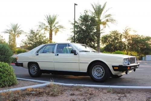 1982 maserati quattroporte 3 ca/az owner well documented and in xclnt condition