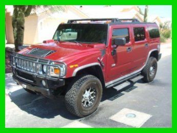 2004 hummer h2 6l v8 16v automatic 4wd suv heated leather bluetooth dvd onstar
