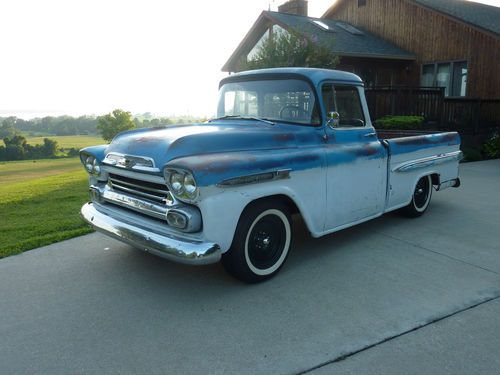 1959 apache deluxe fleetside - great patina!!