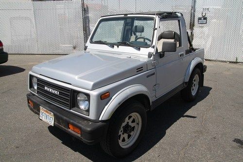 1987 suzuki samurai 4wd suv manual low miles 4 cylinder no reserve