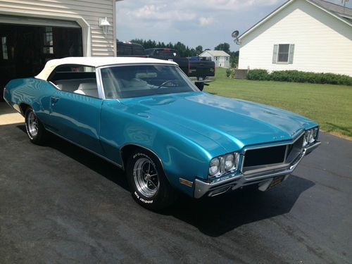 1970 buick skylark custom convertible 69,000 documented miles