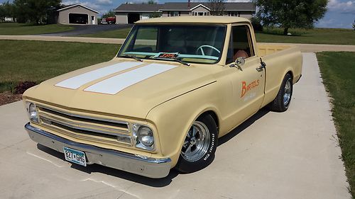 1968 chevrolet  c10 rat rod shop truck short box custom head turner!