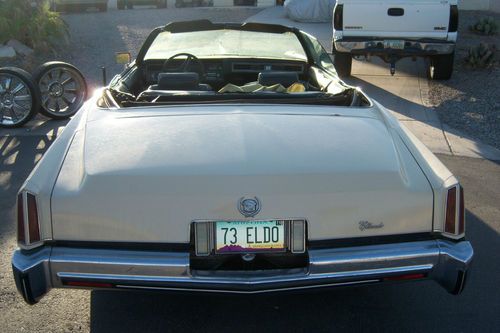 1973 CADILLAC EL DORADO CONVERTIBLE SURVIVOR! RUNS AND DRIVES AND REGISTERED, US $5,500.00, image 5