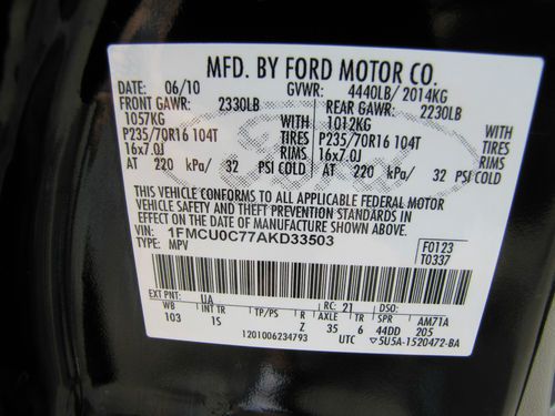 FORD ESCAPE SPORT UTILITY 4 DOOR SUV!!! ONE OWNER!!! 4 CYLINDER GAS SAVER!!!, image 23