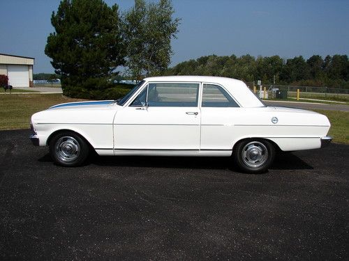 1965 Chevrolet Chevy Nova II 2 Two Door Sedan 327 350 HP Hurst Floor Conversion, image 2