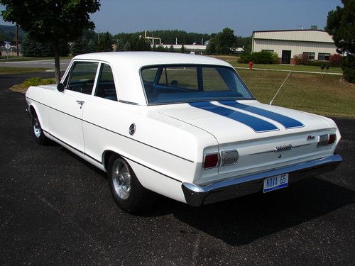 1965 Chevrolet Chevy Nova II 2 Two Door Sedan 327 350 HP Hurst Floor Conversion, image 6
