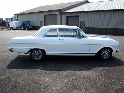 1965 Chevrolet Chevy Nova II 2 Two Door Sedan 327 350 HP Hurst Floor Conversion, image 9
