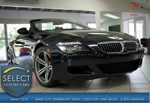 Msrp $121k m6 convertible cpo until 07/18 or 100k miles hud soft close doors sat